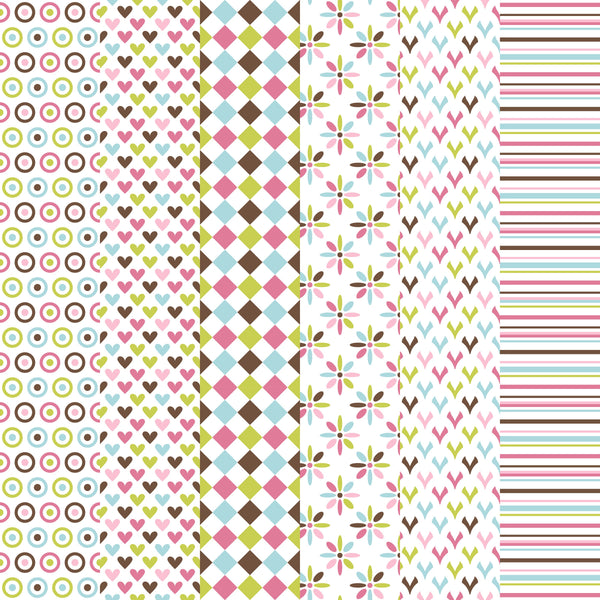 Spring Fling - Adhesive Vinyl 12x12 Sheets -6 Pack