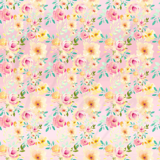 Spring Flower Collection - Adhesive Vinyl Sheets