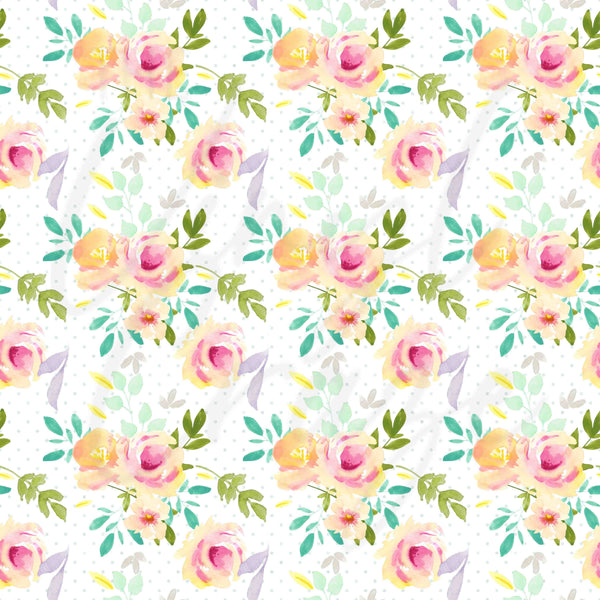 Spring Flower Collection - Adhesive Vinyl Sheets