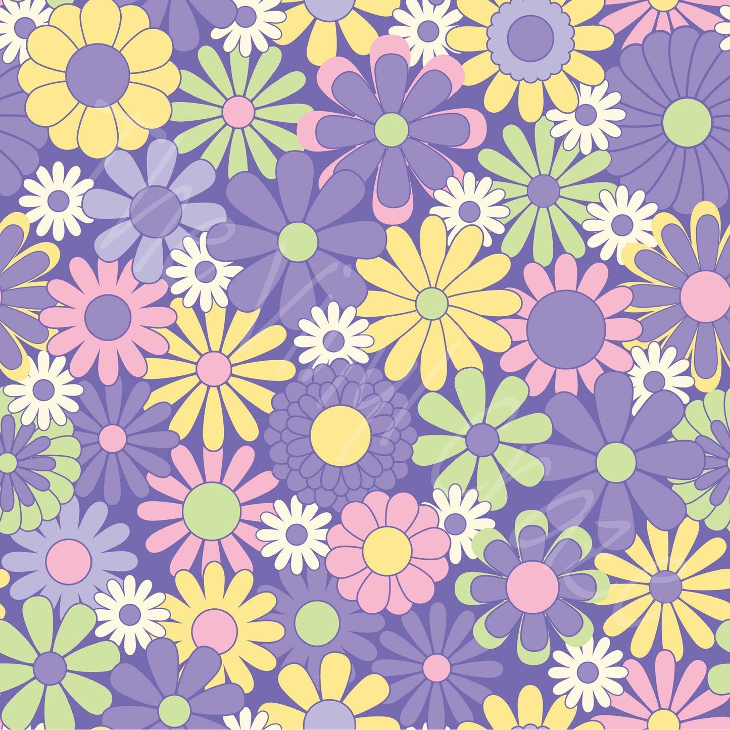 Spring Hippie - Adhesive Vinyl 12x12 Sheet