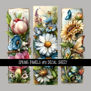 Spring panels - UV DTF Decal sheets 12 Designs to choose from