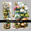 Spring panels - UV DTF Decal sheets 12 Designs to choose from