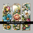 Spring panels - UV DTF Decal sheets 12 Designs to choose from