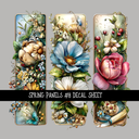 Spring panels - UV DTF Decal sheets 12 Designs to choose from