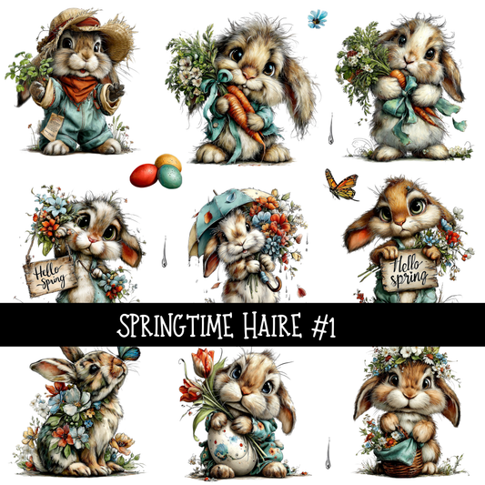 Springtime Haire - UV DTF Decal sheets