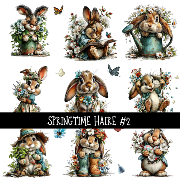 Springtime Haire - UV DTF Decal sheets