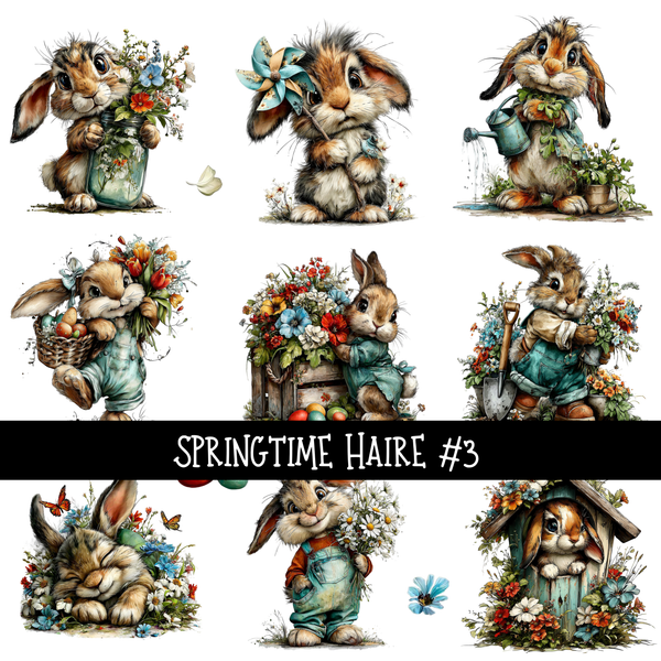 Springtime Haire - UV DTF Decal sheets