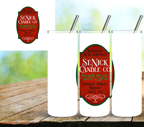 St. Nicks Candle Co Label - UV DTF Decals - 4 Variants