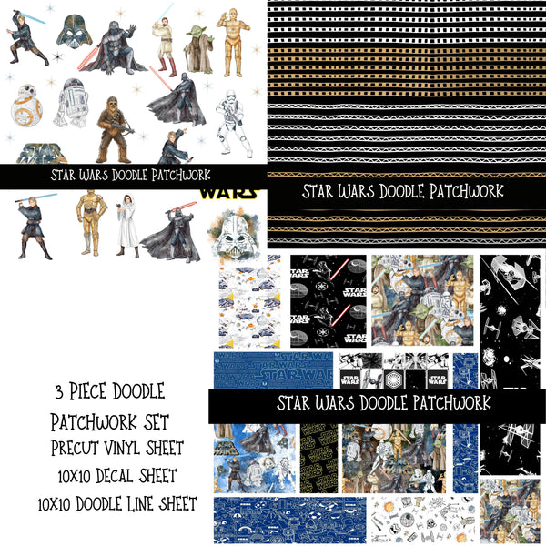 Star Wars Doodle Patchwork Set