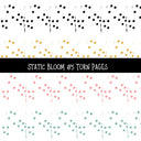 Static Bloom Torn Pages UV DTF Decal sheets 10 designs available