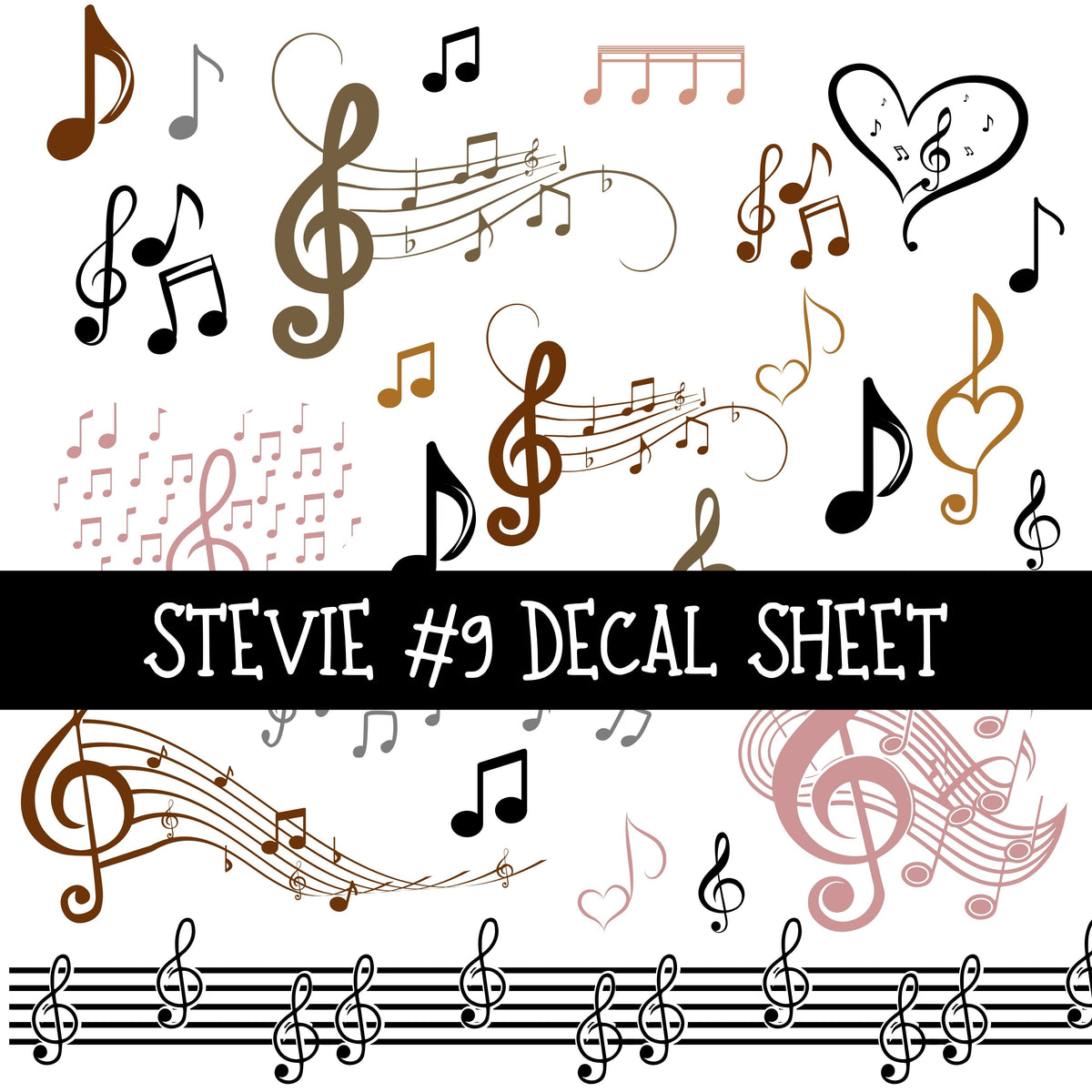 Stevie UV DTF Decal sheets 9 Designs available