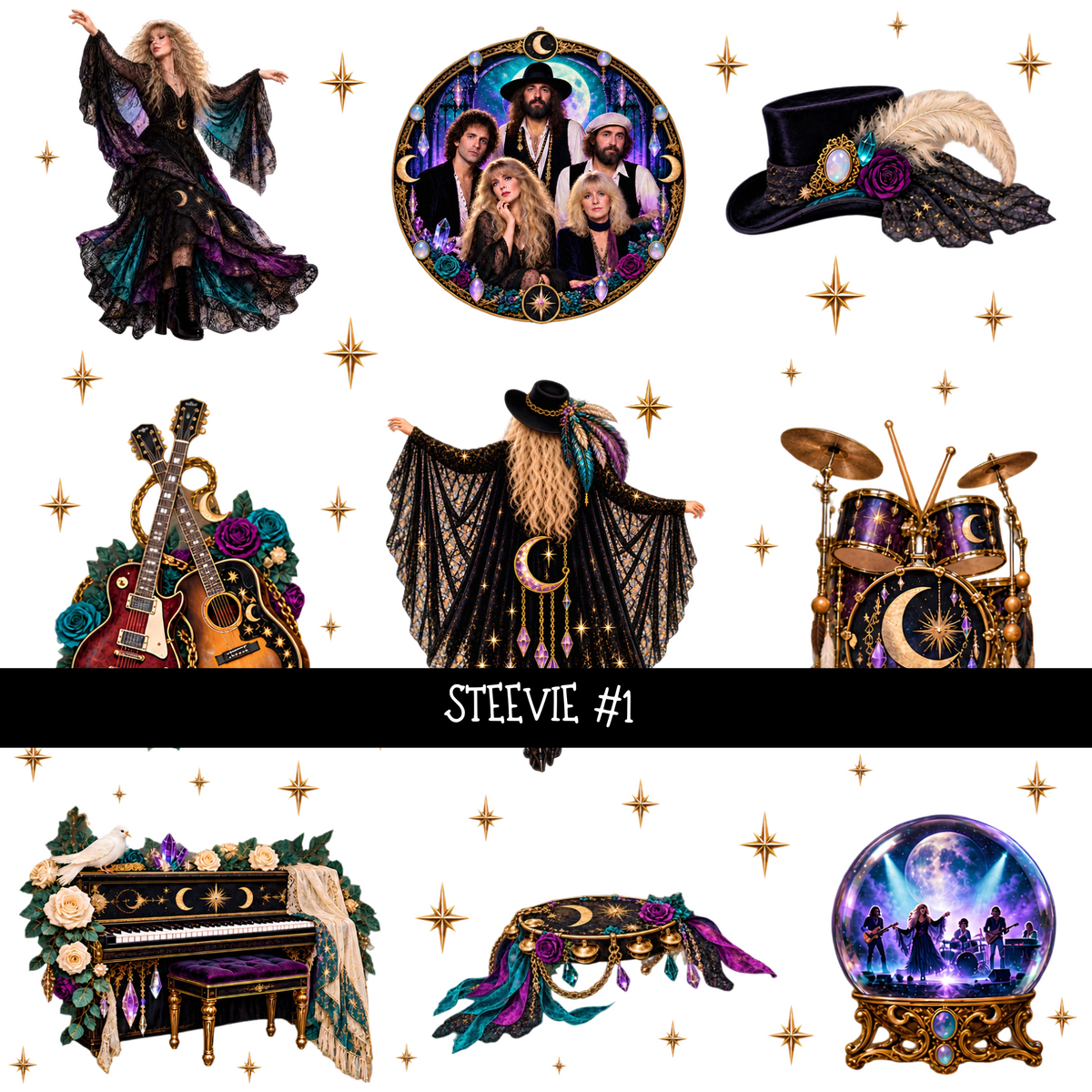 Steevie - UV DTF Decal sheets