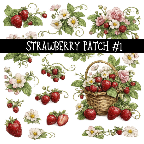 Strawberry Patch Decal sheets 4 designs available