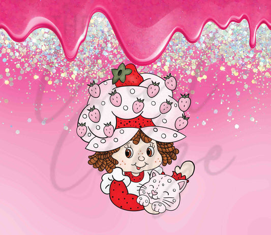 Strawberry Shortcake Drip - Adhesive Vinyl Wrap