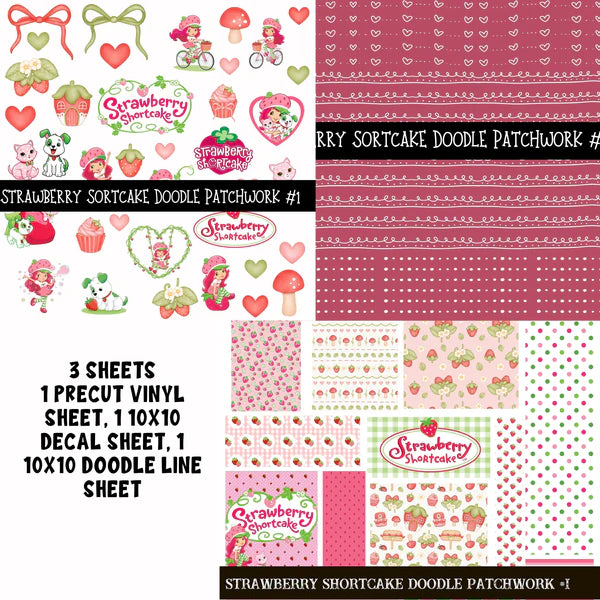 Strawberry Shortcake Doodle Patchwork