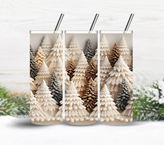 Rustic Christmas Trees - Adhesive Vinyl Wrap