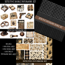 Detective Doodle Patchwork Set