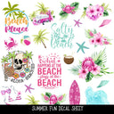 Summer Fun UV DTF Decal sheets