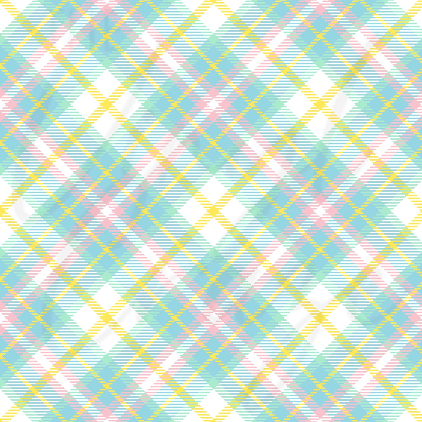 Summer Pastel Tartan - Adhesive Vinyl Sheets