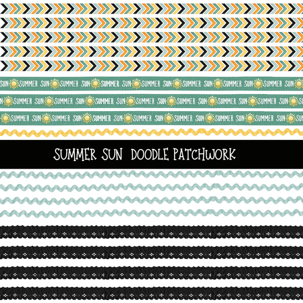 Summer Sun Doodle Patchwork Set