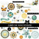 Summer Sun Doodle Patchwork Set