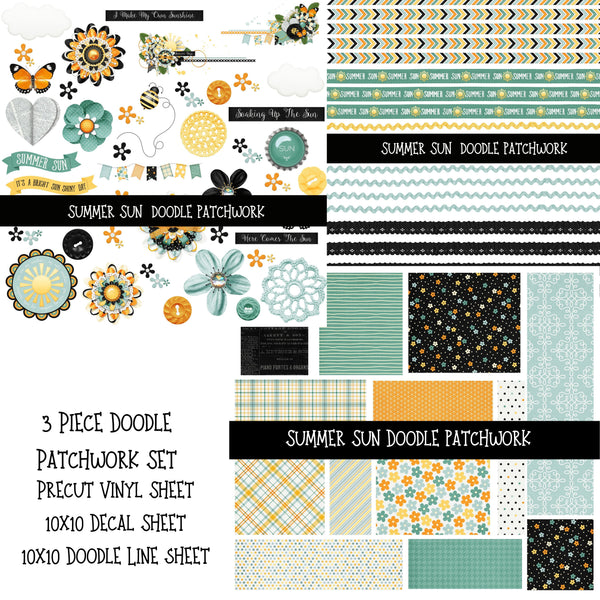 Summer Sun Doodle Patchwork Set