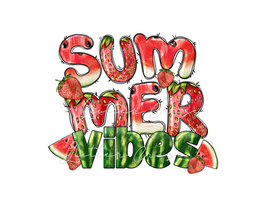 Summer Vibes - UV DTF Decal