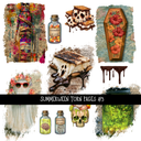 Summerween Torn Pages - UV DTF Decal sheet