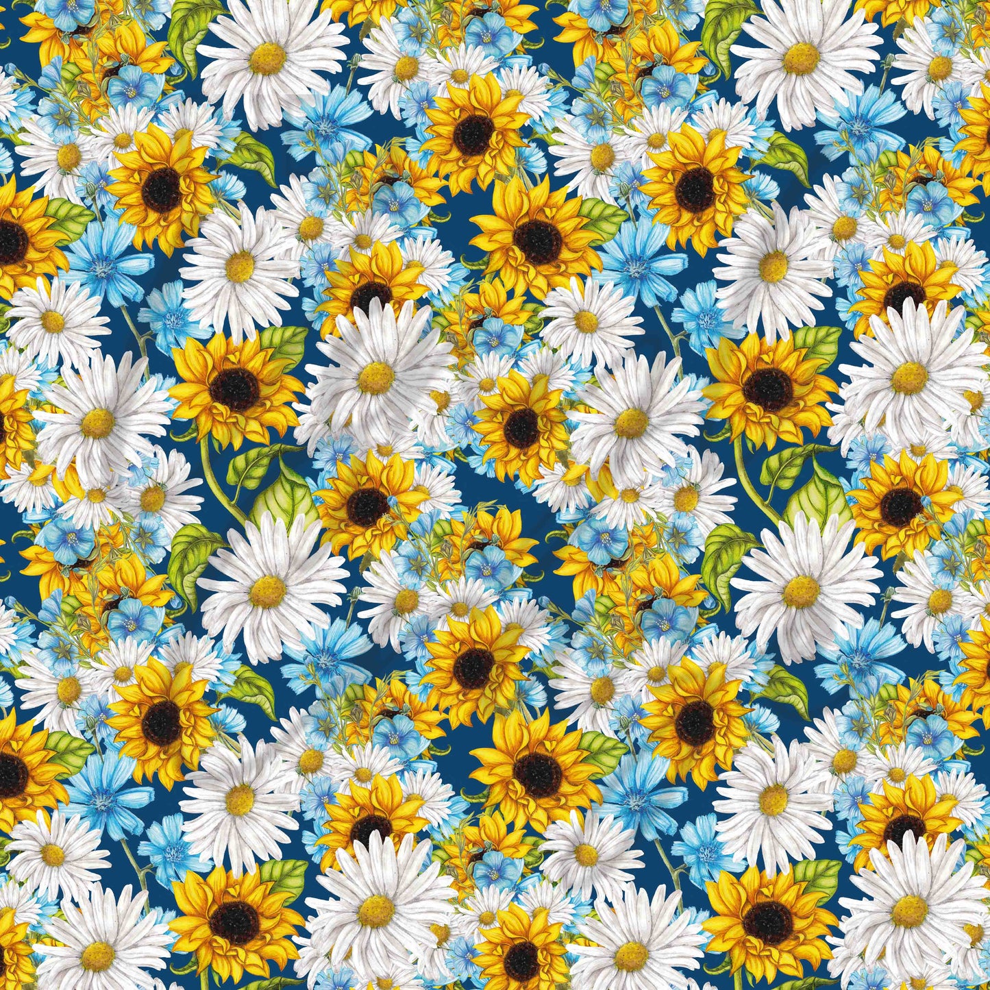 Sunflower and Daisies - Adhesive Vinyl Sheets