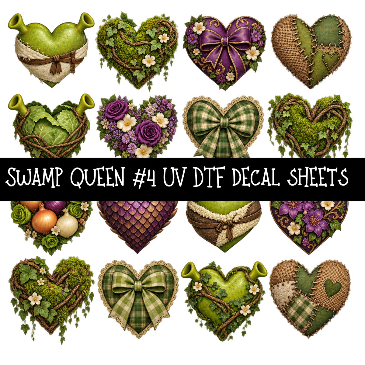 Swamp Queen UV DTF Decal sheets 10 Designs available