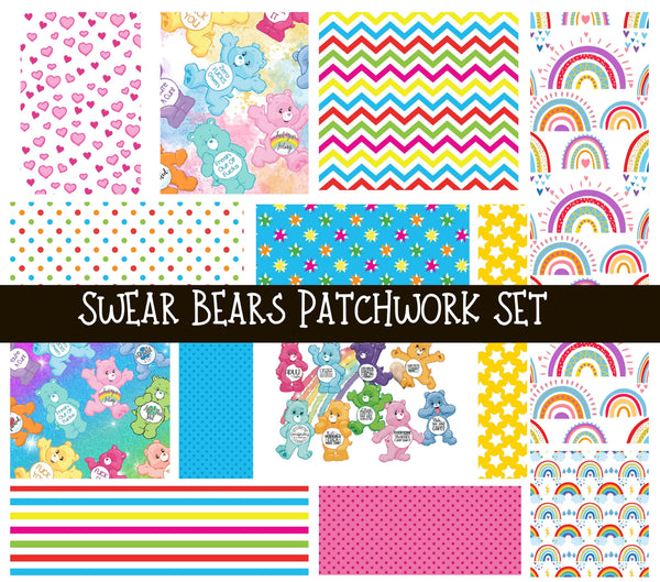 Swear Bears Doodle Patchwork Set
