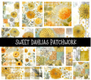 Sweet Dahlias Doodle Patchwork Set