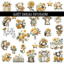Sweet Dahlias Doodle Patchwork Set