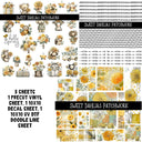 Sweet Dahlias Doodle Patchwork Set