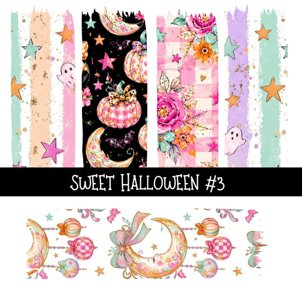 Sweet Halloween Torn Pages UV DTF Decal sheets 3 Designs available