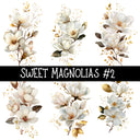 Sweet Magnolias- UV DTF Decal sheet 5 sheet designs to choose from