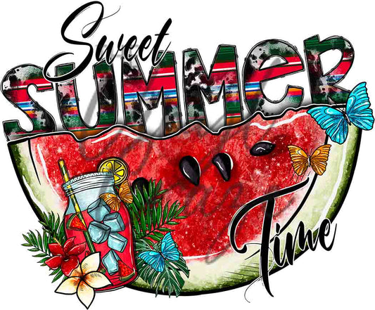 Sweet Summertime Watermelon - UV DTF Decal