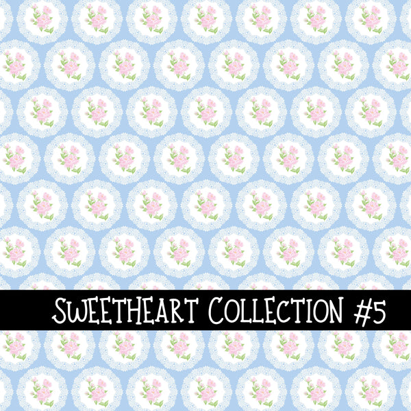Sweetheart Collection  Collection vinyl sheets 12 Patterns to choose from