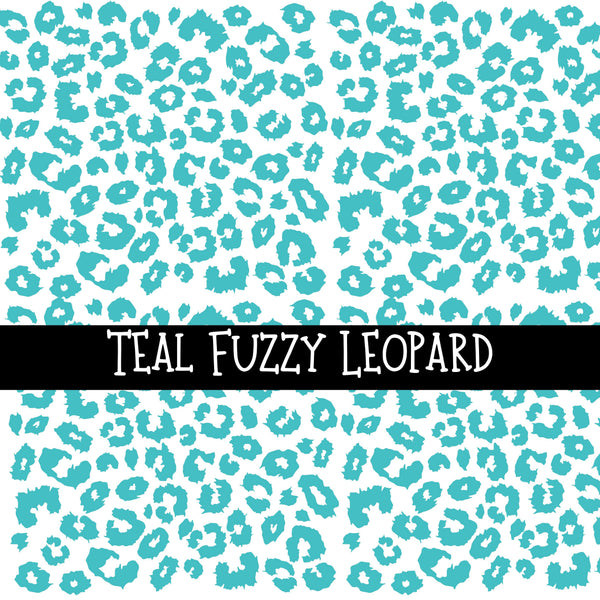 Fuzzy Leopard UV DTF Decal sheets 8 color Options