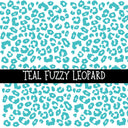Fuzzy Leopard UV DTF Decal sheets 8 color Options