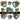 Teal Leopard Hearts UV Decal sheets 3 to choose from