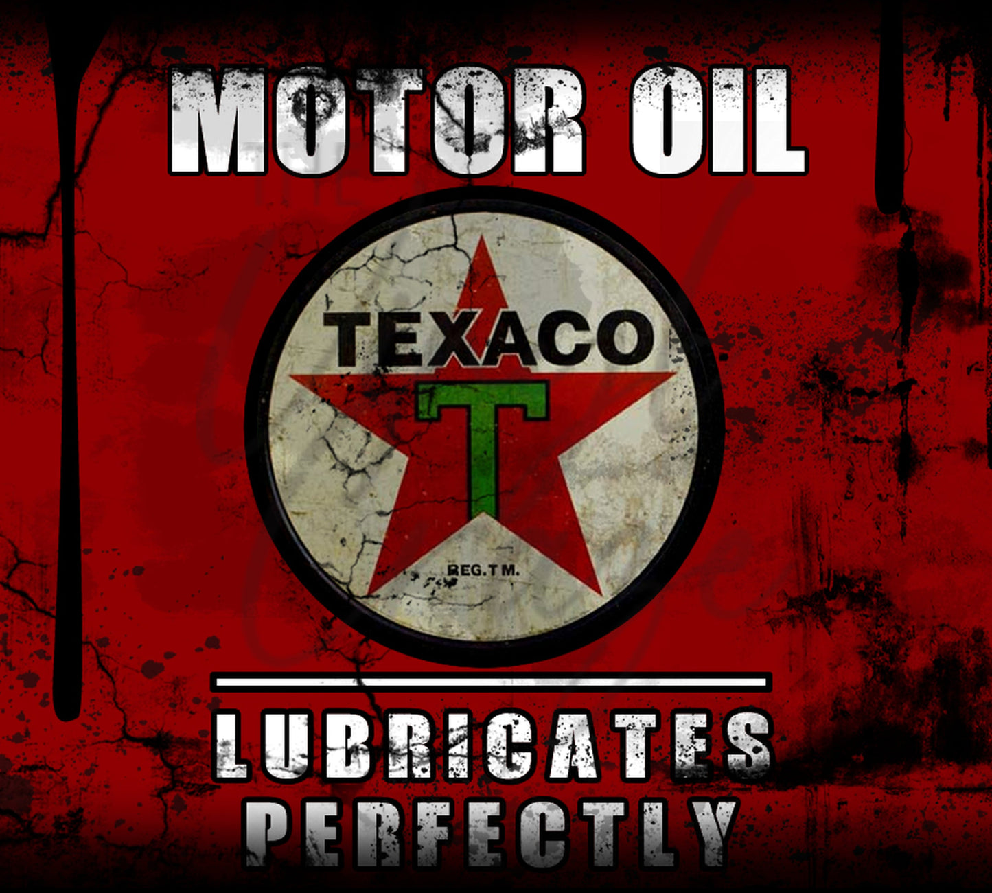 Texaco Motor Oil - Adhesive Vinyl Wrap