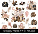 The enchanted pumpkins UV DTF Decal sheets 2 Designs available