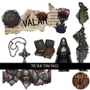 The Nun Torn Pages - UV DTF Decal sheet