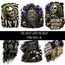 The ghost with the Most Torn Pages UV DTF Decal sheets 8 Designs available