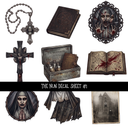 The Nun   - UV DTF Decal sheet 4 variants