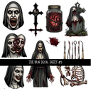The Nun   - UV DTF Decal sheet 4 variants