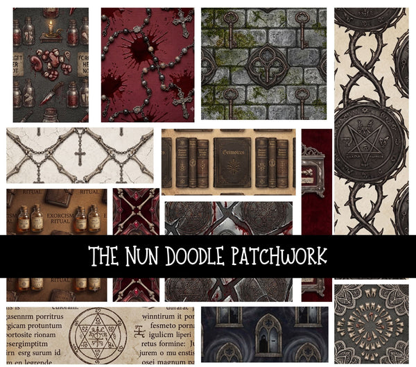 The Nun Doodle Patchwork Set