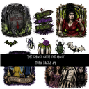The ghost with the Most Torn Pages UV DTF Decal sheets 8 Designs available
