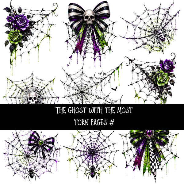 The ghost with the Most Torn Pages UV DTF Decal sheets 8 Designs available